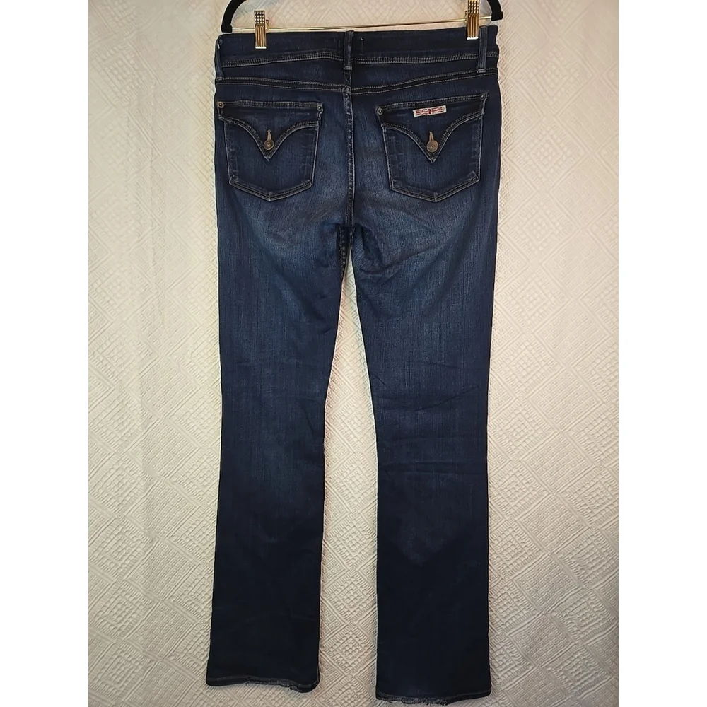 Hudson Beth Baby Boot Jeans Size 30 Stretch Denim Low Rise Bootcut Blue - Picture 9 of 11